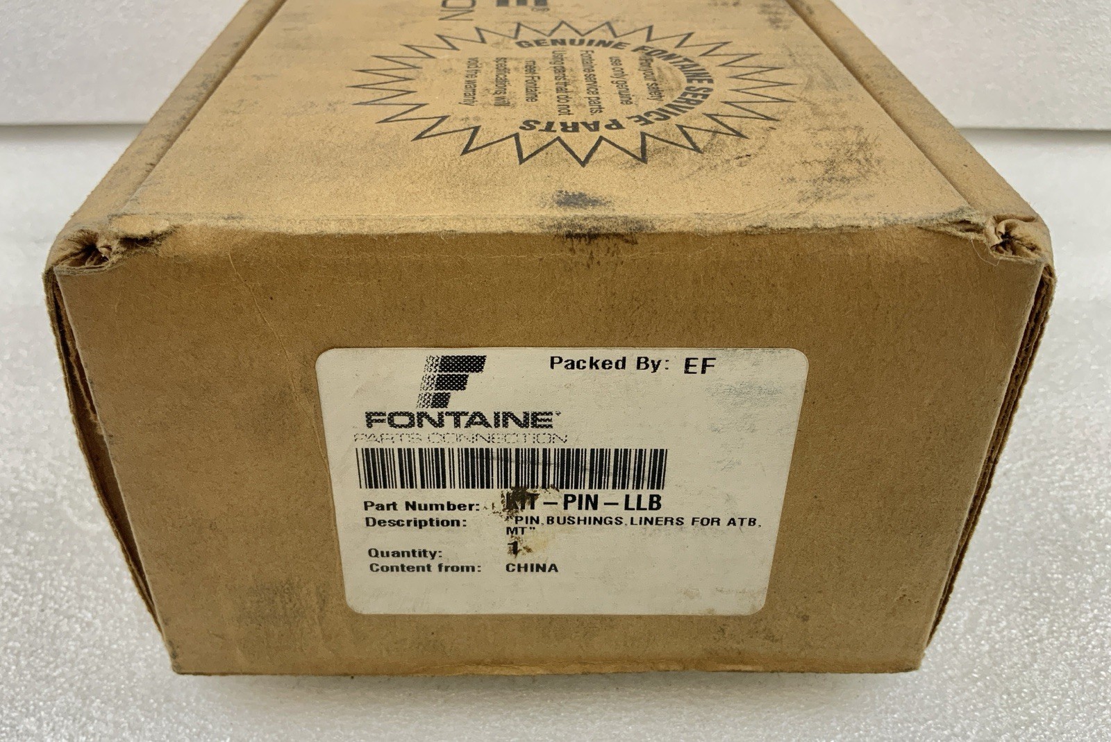 Fontaine KIT-PIN-LLB Bushing & Bracket Pin Kit-MISSING LINERS & ONE PIN – NOS