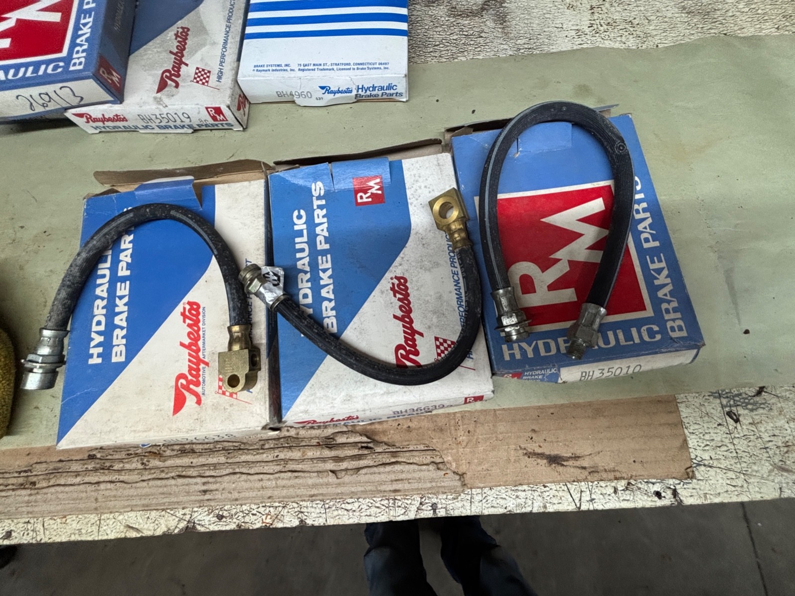 RAYBESTOS BRAKE HOSE BH35010 9W. NOS U.S.A MADE 1961 1962 LINCOLN