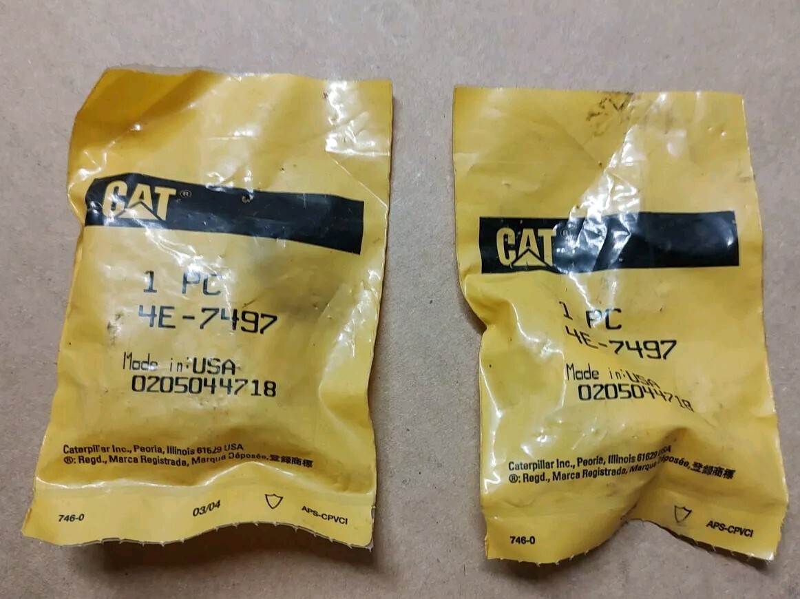 Set Of Two – Genuine Cat 4E-7497 Spacer Caterpillar – Made In USA
