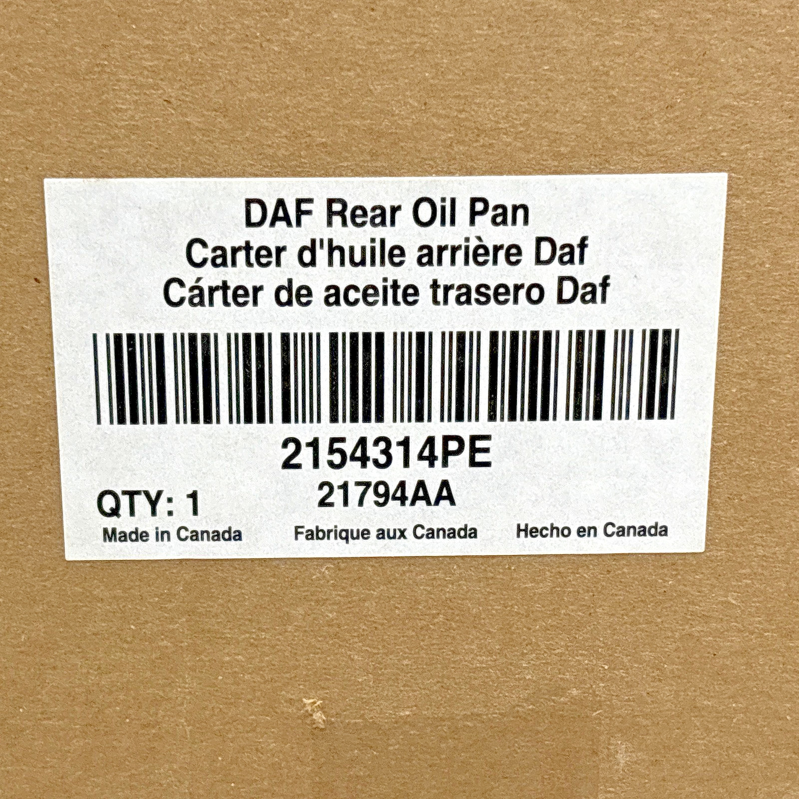 ~ NEW GENUINE PACCAR OEM COMPOSITE FRONT OIL PAN for a MX-13 ENGINE ~ 2154314PE