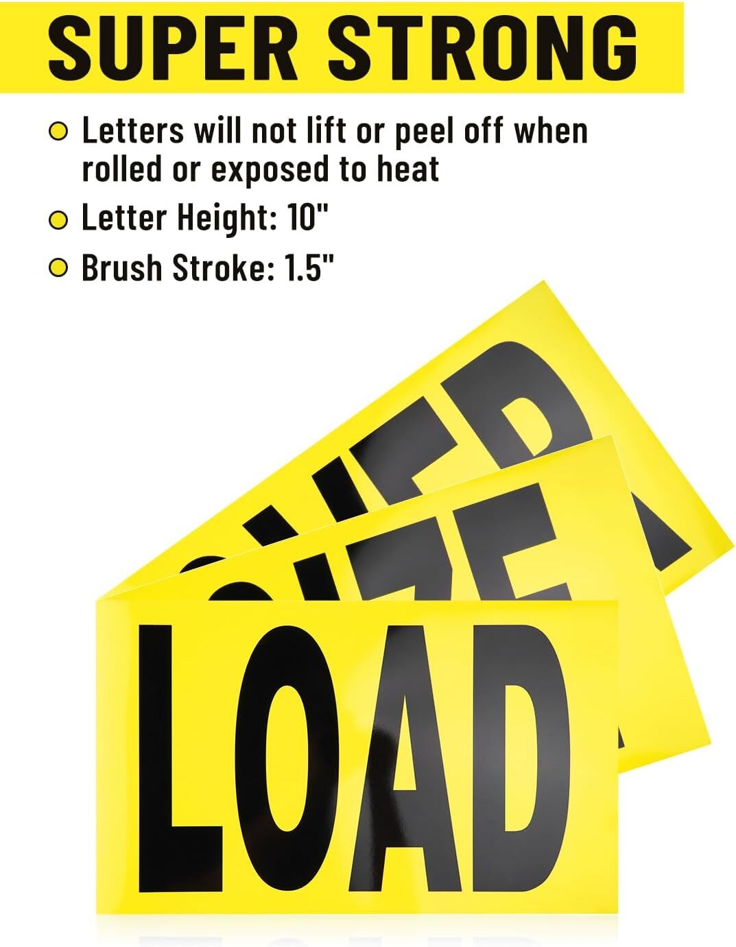Over Size Load Signs for Trucks Magnetic Oversized Warning Sign for Safe Hauling