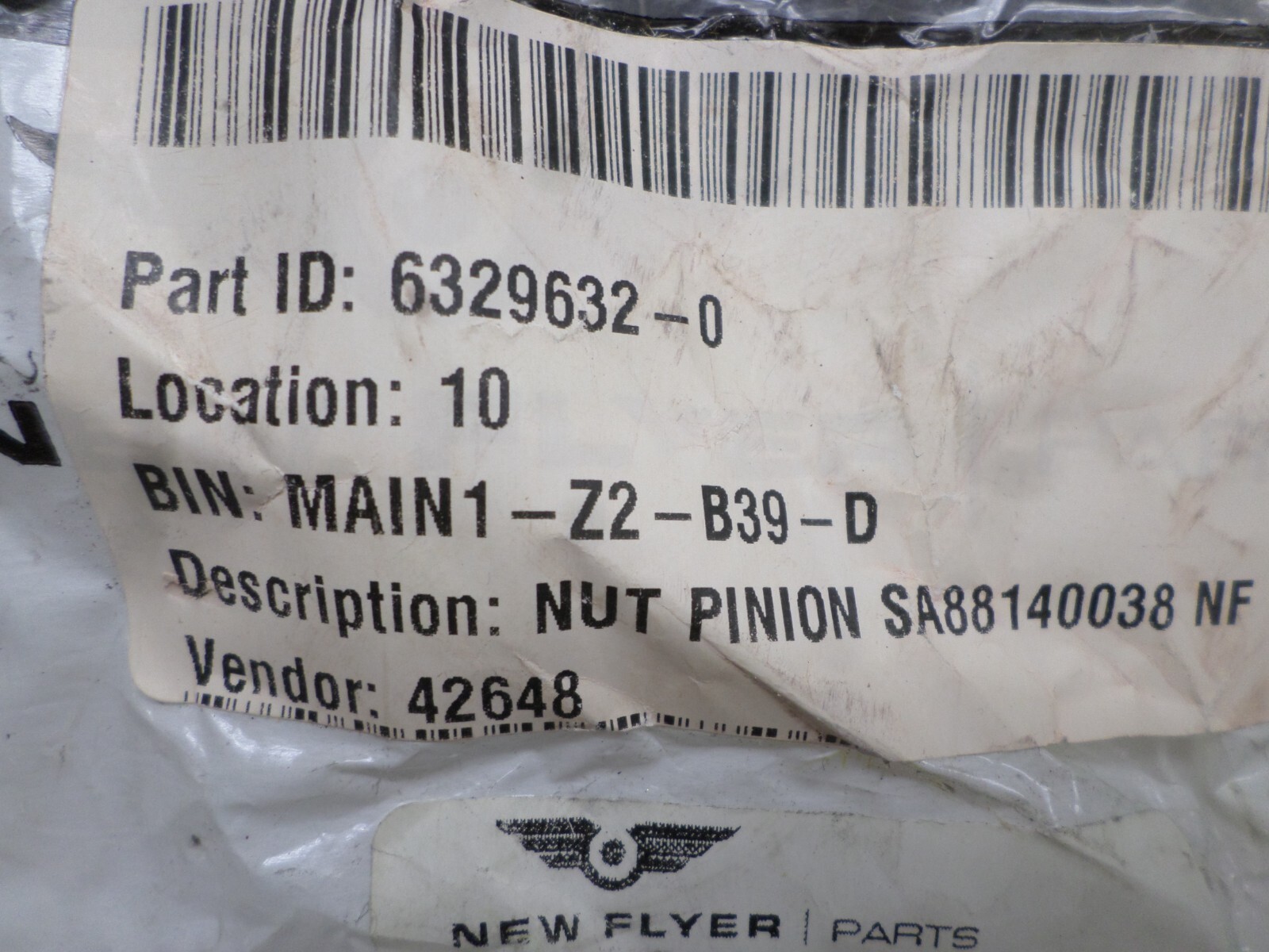 Lot of 2 New Flyer 6500027 M44X1.5 Differential Nuts