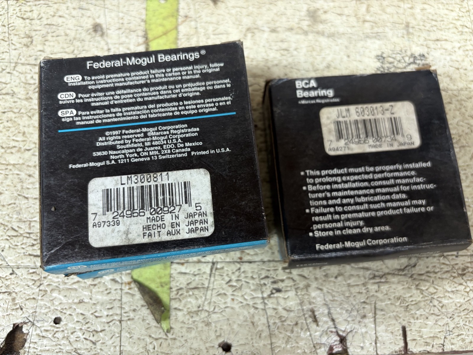 BCA LM300811 LOT OF 2 RACE THESE ARE NOT THE CURRENT MADE IN CHINA BEARINGS
