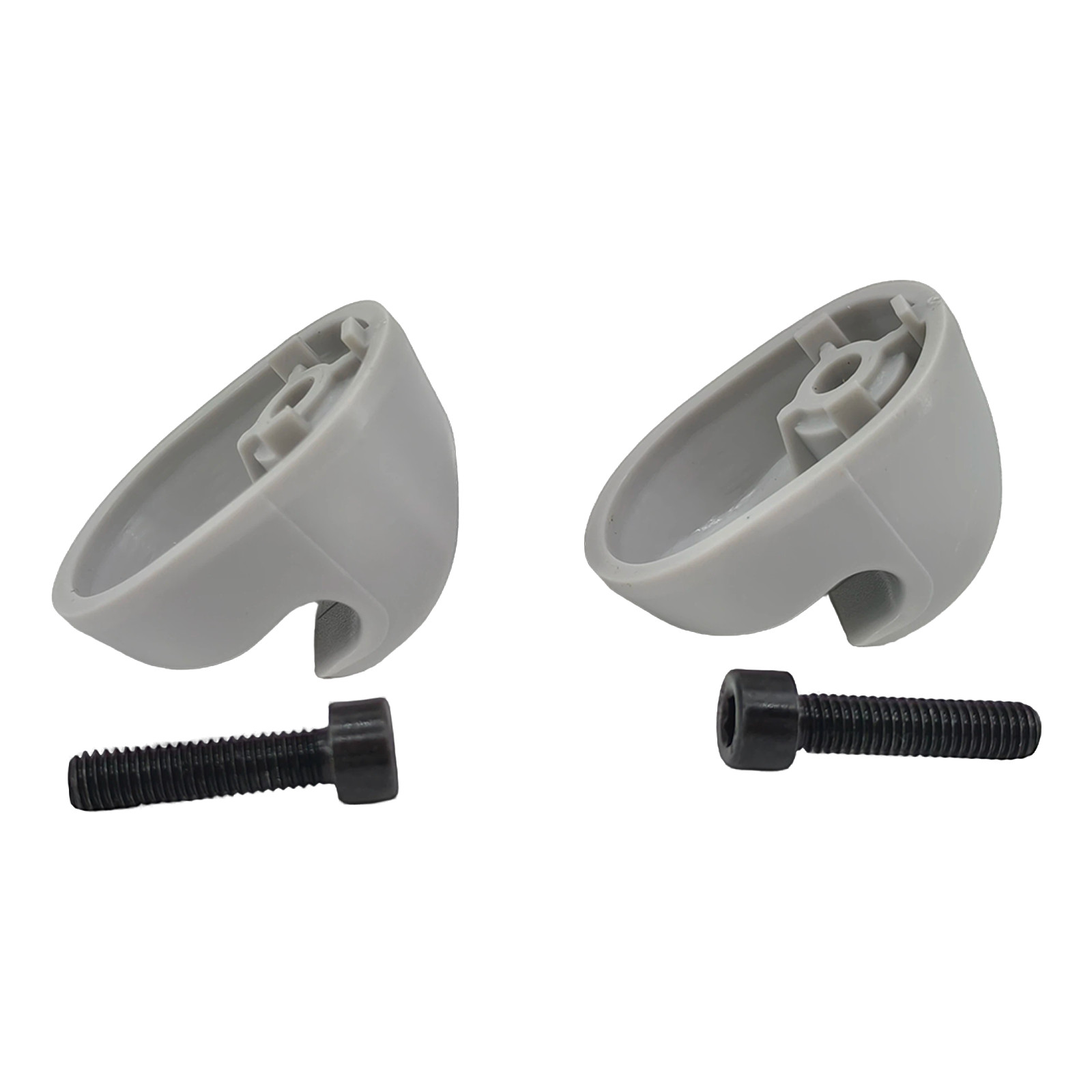 2x Gray Plastic Sun Visor Mount For Kenworth Peterbilt S16-1023-661 F01377-2
