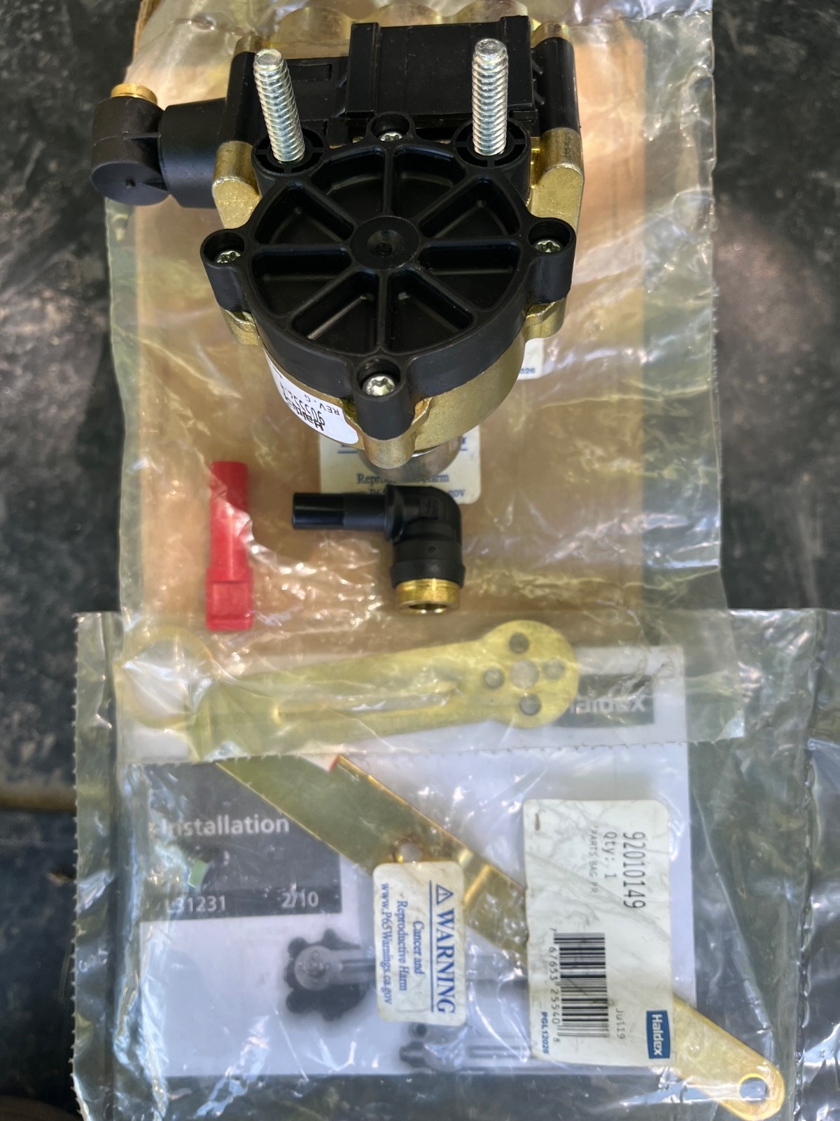 2 HALDEX 90555274 Suspension PR Self-Leveling Valve,Dump 3Port