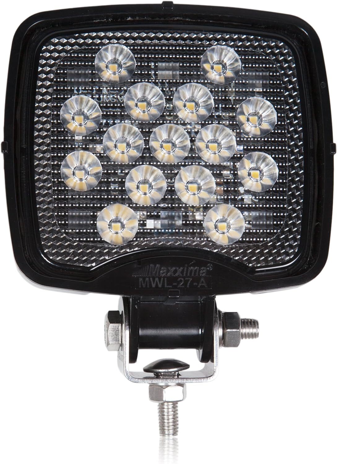 Maxxima MWL-27-A Black Square 15 LED Work Light (675 Lumens)
