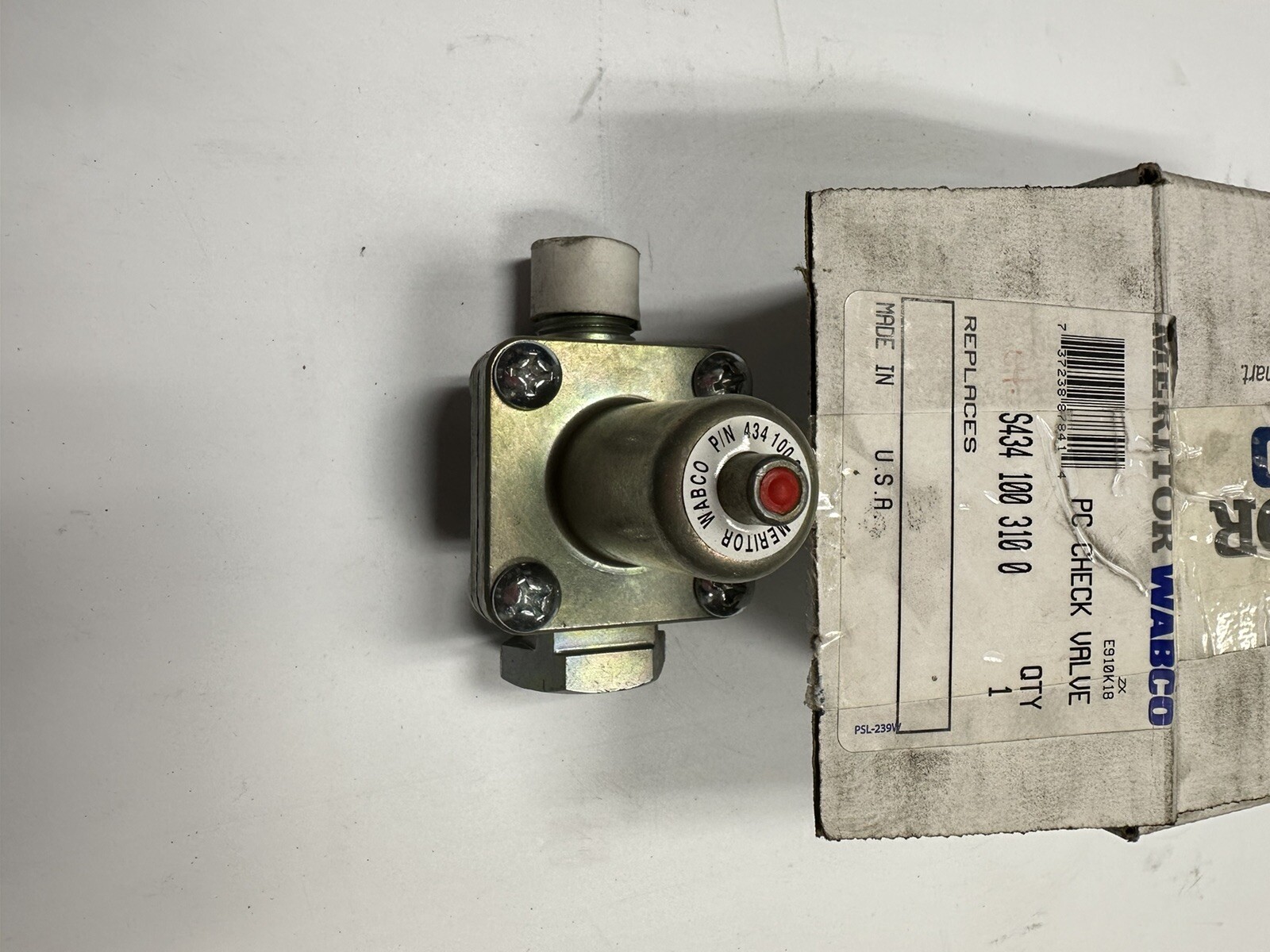 WABCO Air Dryer Pressure Control Check Valve 434 100 310 0 S4341003100