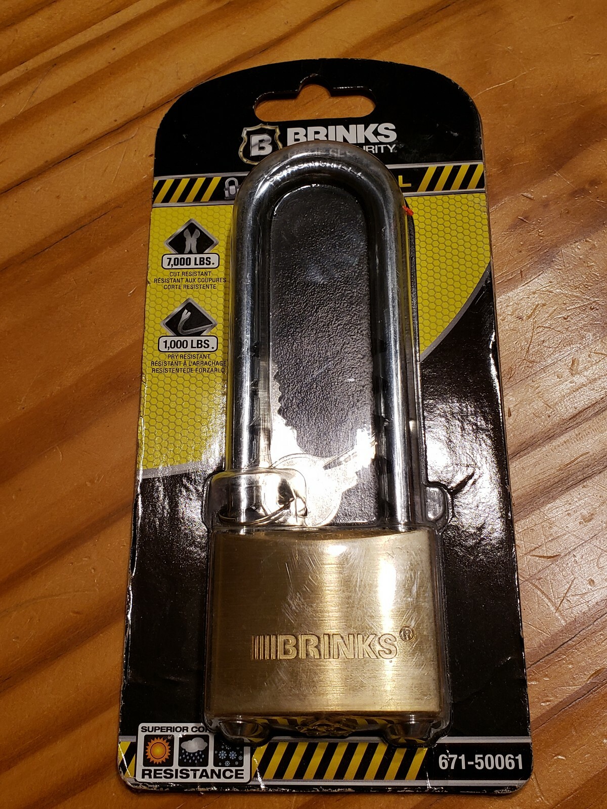 Brinks 671-50061 Home Security Commercial 50mm Brass Solid Body Lock Adjustable