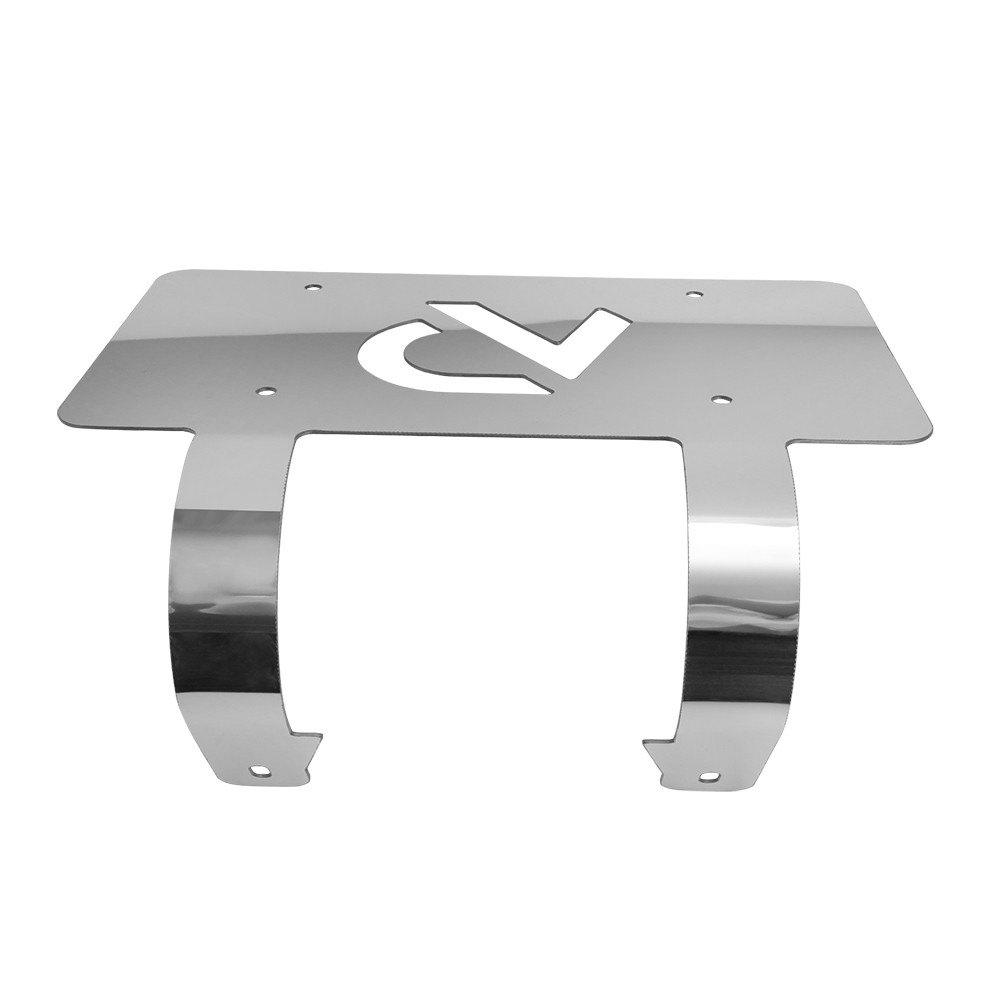 Stainless Deer Guard 3″ License Plate Holder Kit For Freightliner Volvo Kenworth