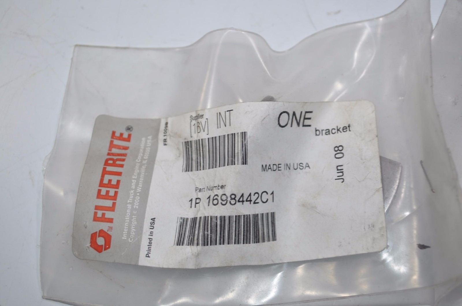 NEW International Fleetrite Bracket Part# 1698442C1
