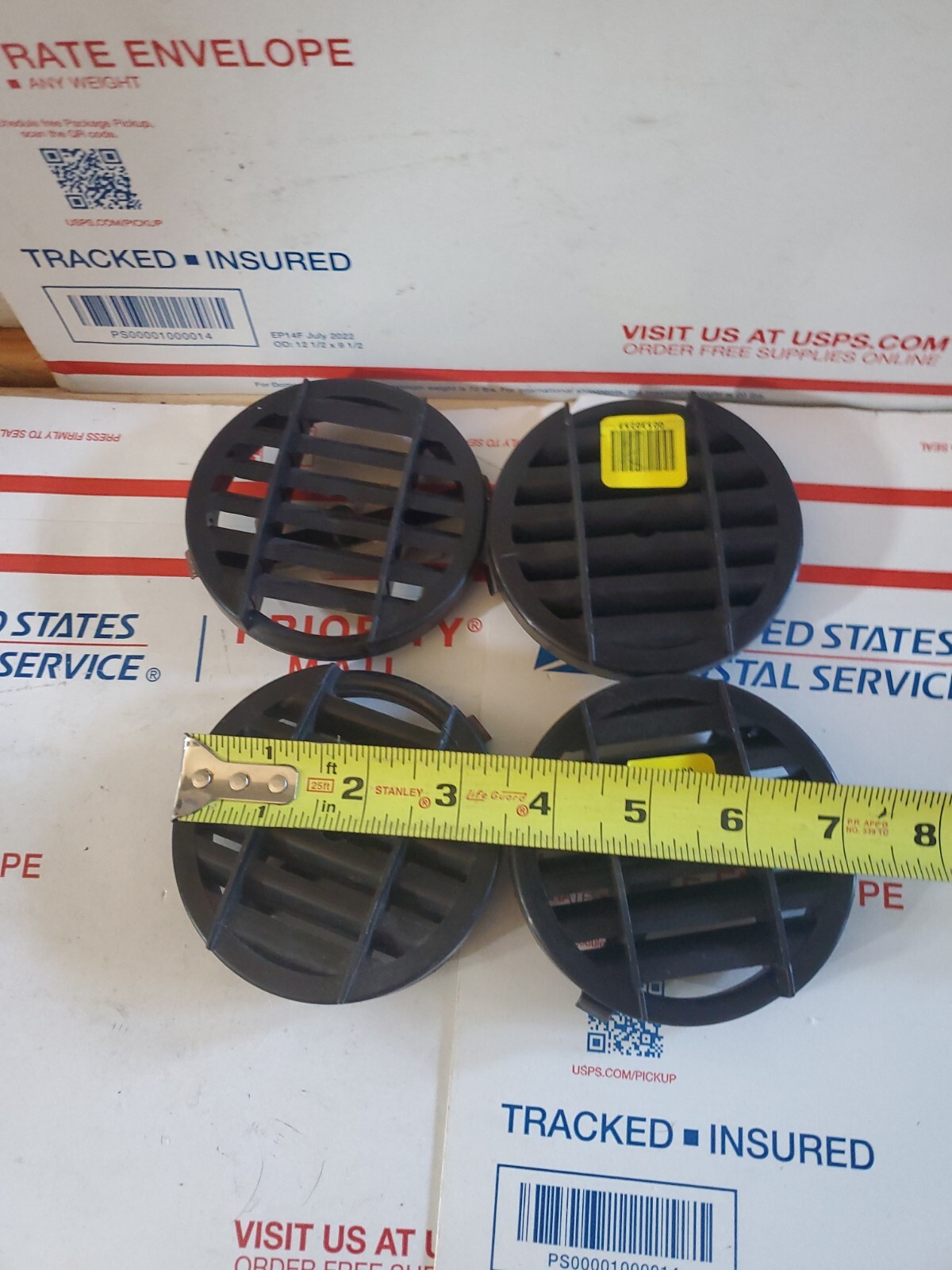 0530253 Bluebird Black Round Diffuser LOT OF 4 SHELF WEAR NEW , U4