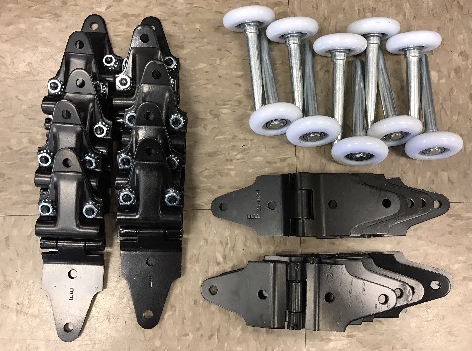 38 pack – Whiting Overhead Truck Door Kit ALL Hinges + 2″ Rollers – Morgan Todco
