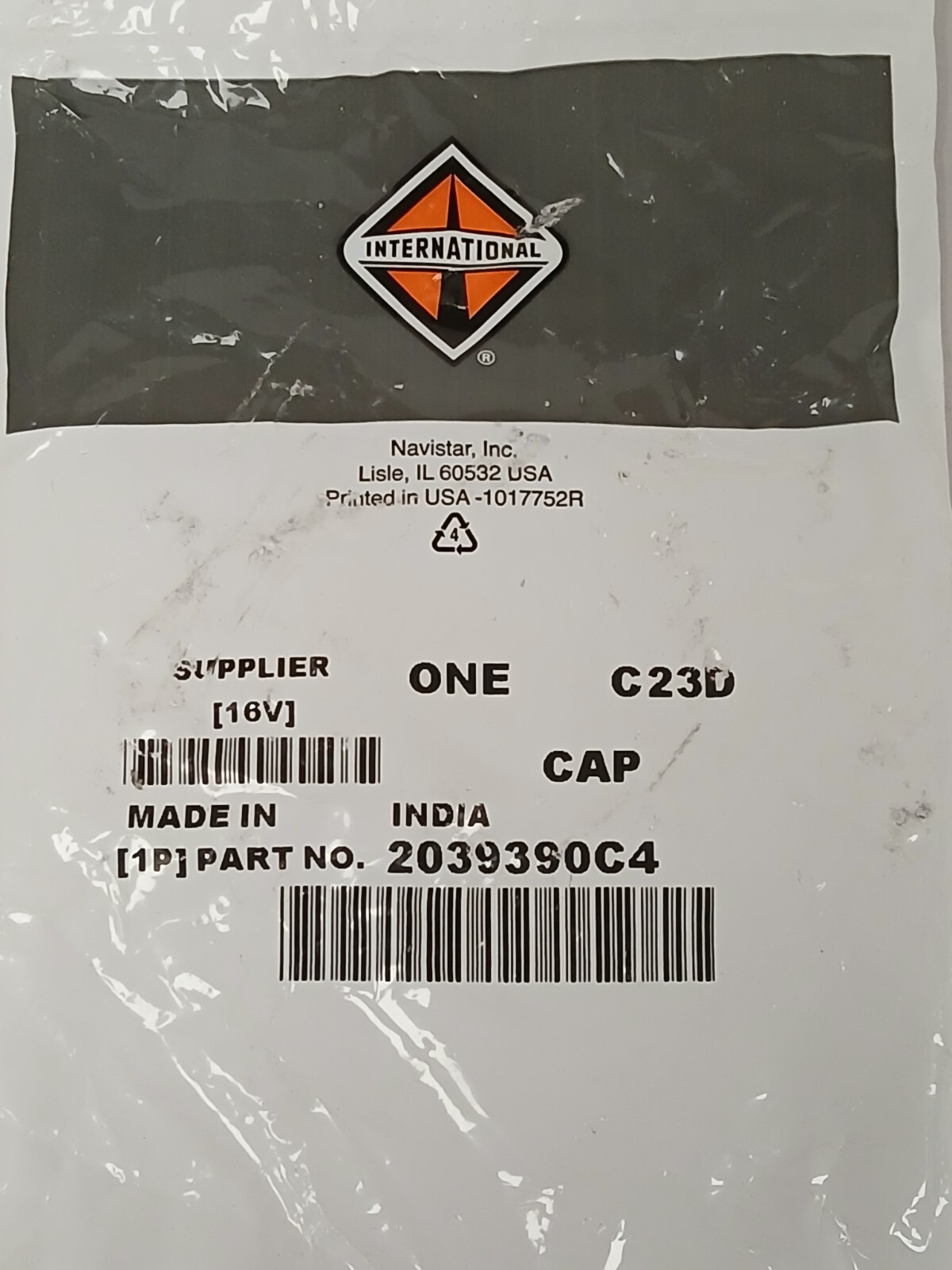 NEW International Navistar 2039390C4 Cap, Assembly, Coolant Reservo