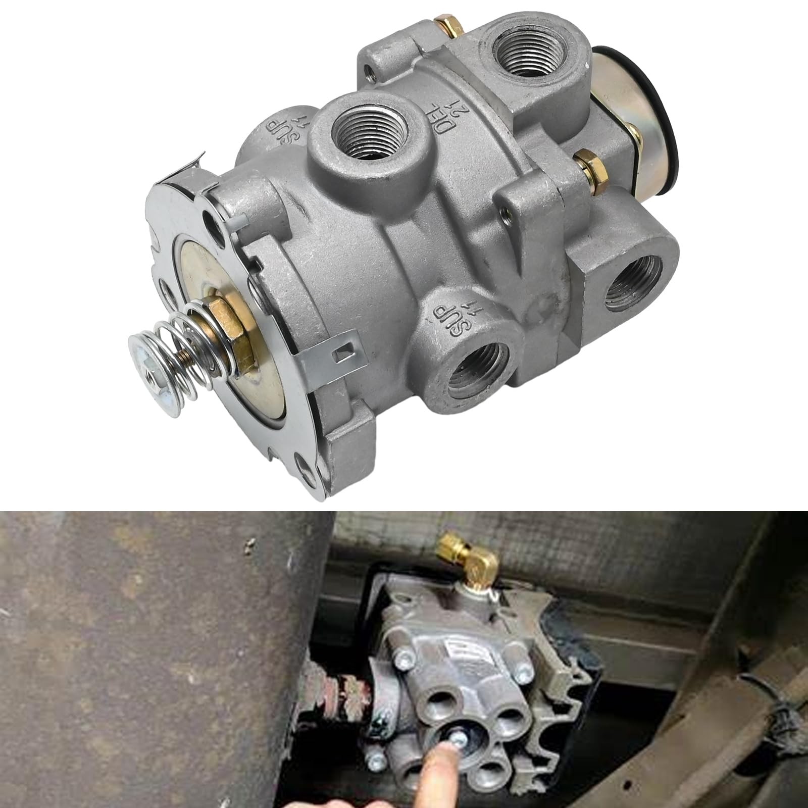 286171 E6 Truck Brake Dual Circuit Foot Control Valve Replaces KN22140