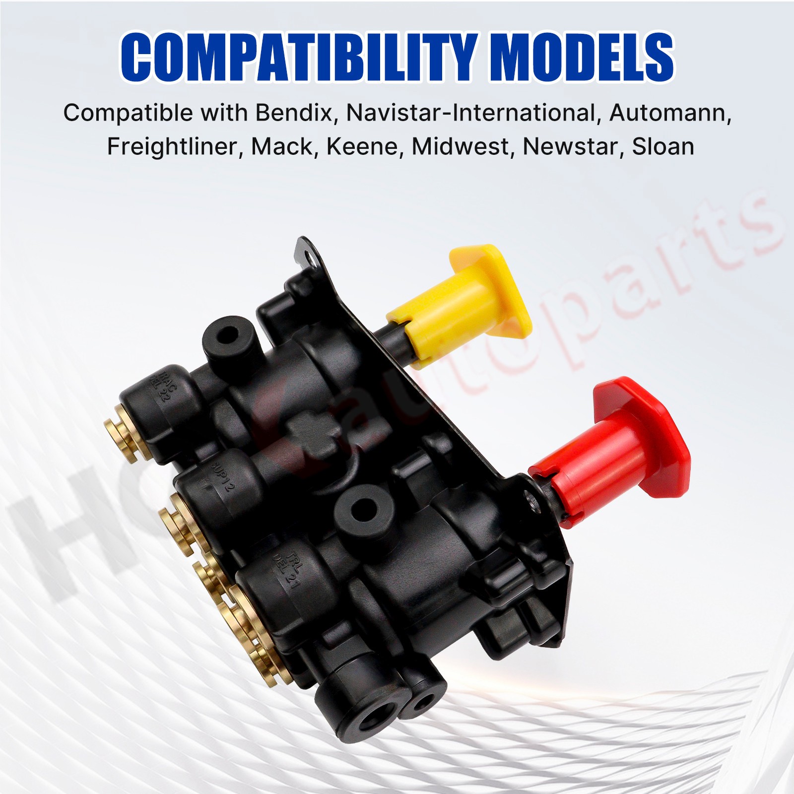 MV-3 Dash Air Brake Control Valve w/ 3/8″ Push to Connect Port for Bendix 800257