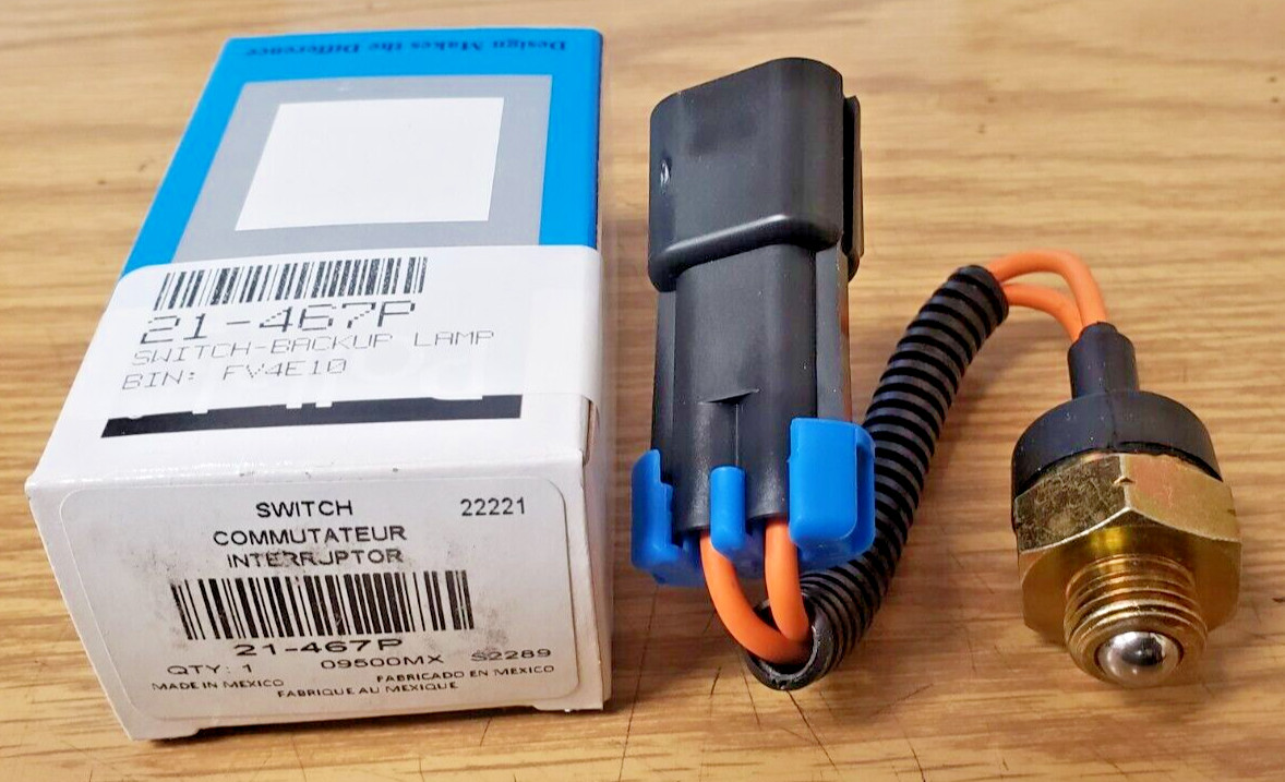 ~ NEW PACCAR OEM PRECISION BALL BACK UP LAMP REVERSE SWITCH ~ p/n = 21-467P