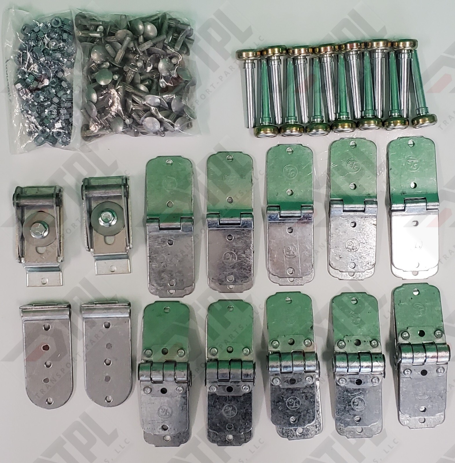 38 Pack Todco Door 6 Panel Repair Kit ALL Hinges 1″ Rollers + HARDWARE whiting