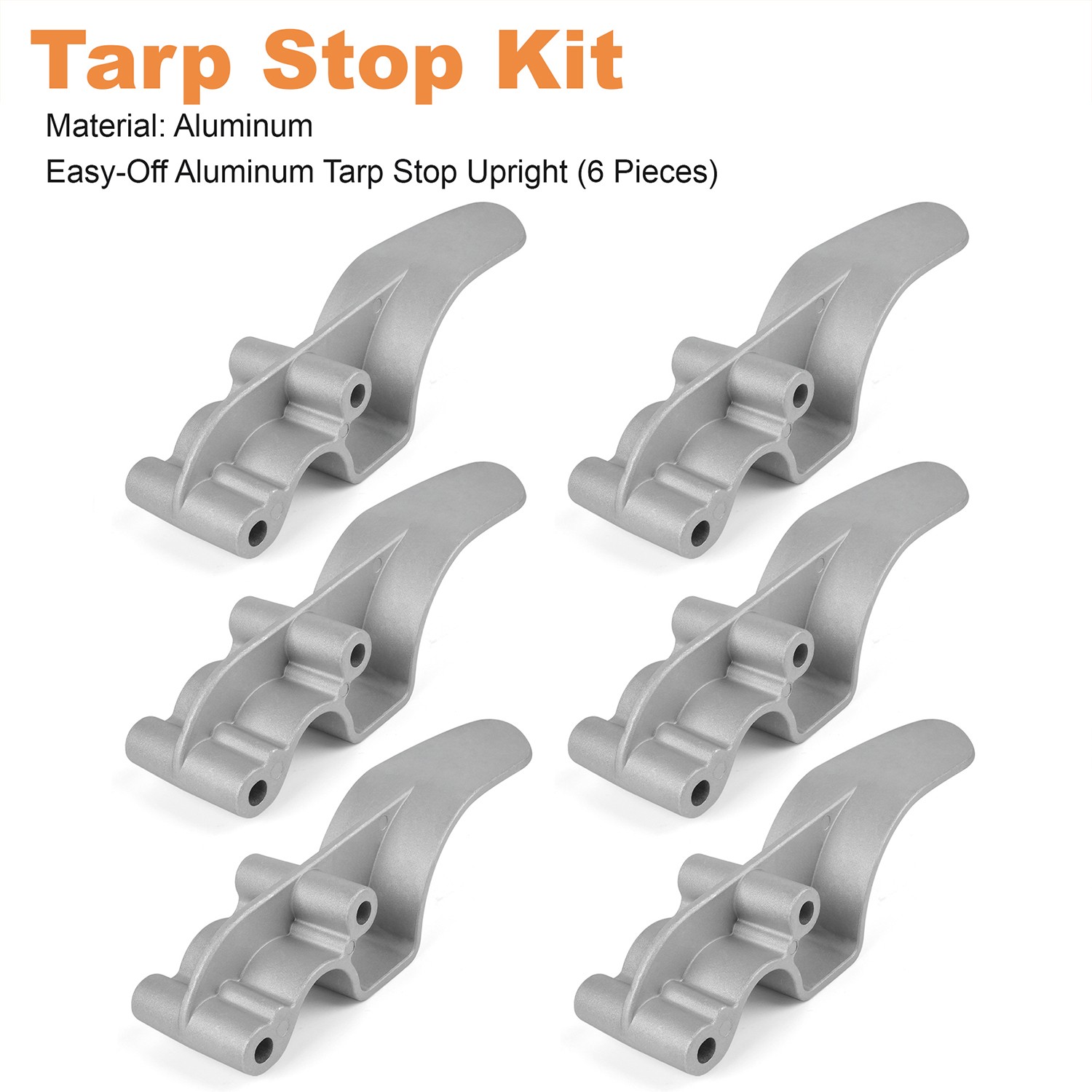 Easy-Off Aluminum (Cast) Tarp Stop -6Pieces Tarp Stops – 1705775