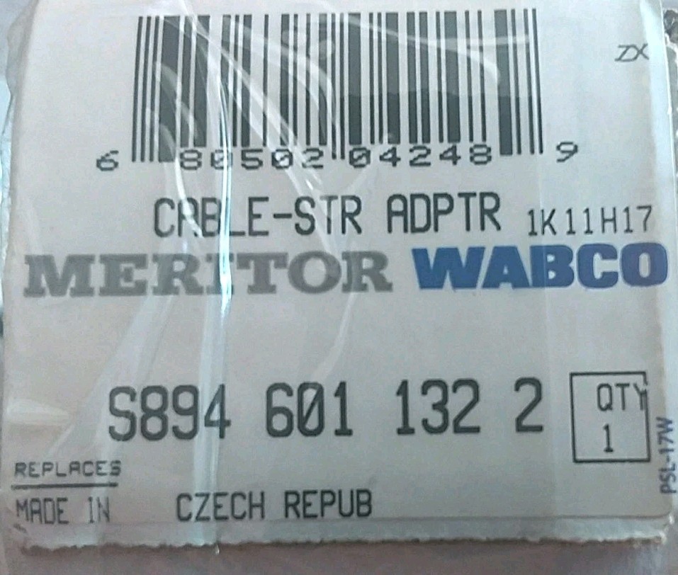 Meritor, Wabco, S8946011322, Cable-STR Adapter