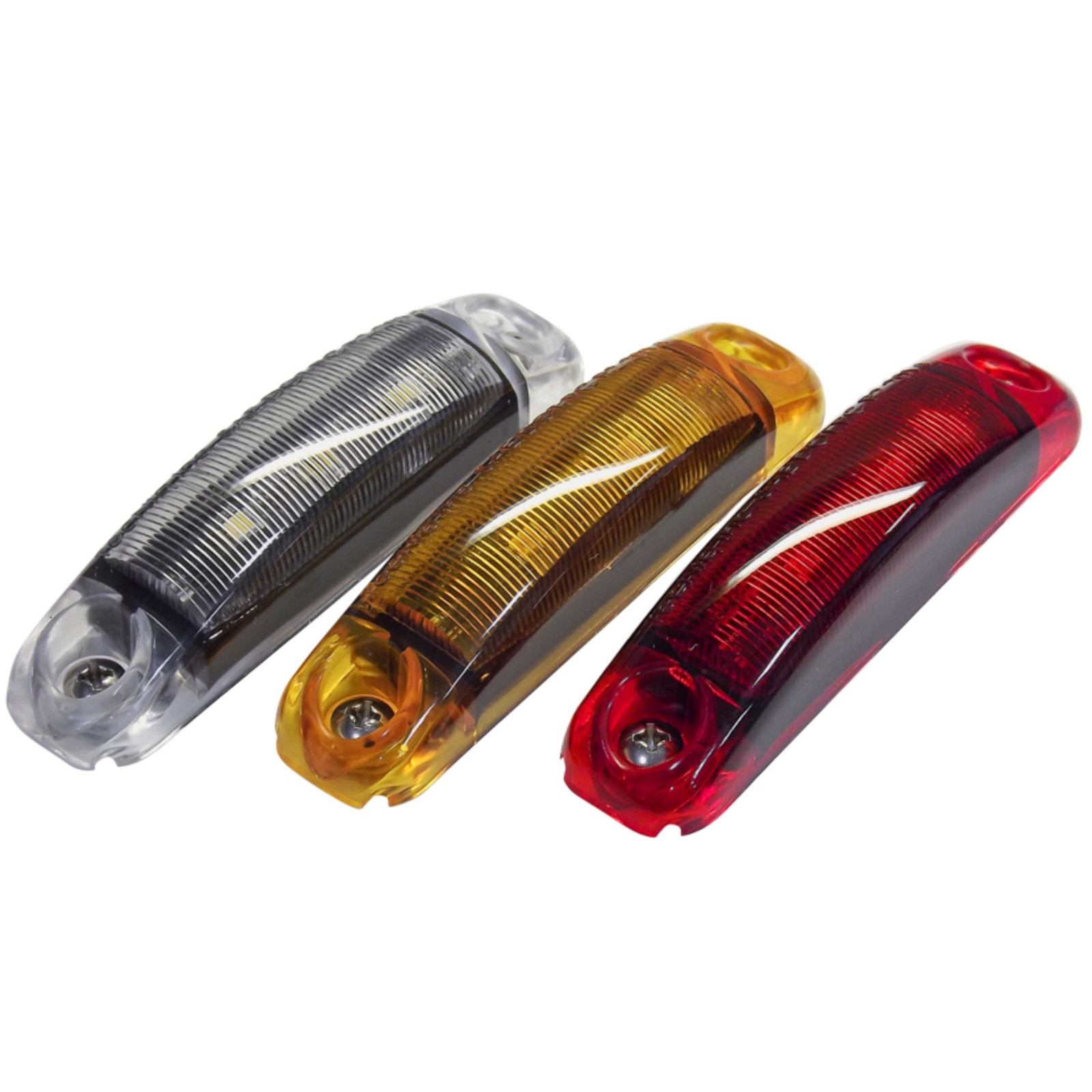 Tecniq OEM 3.5″x.75″ Surface mount P2/PC rated Amber sidemarker Hardwired,