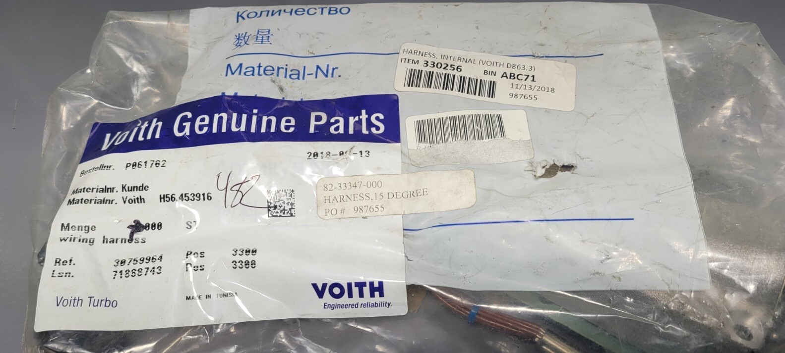 Voith Transmission Main Wire Harness 15 degree H56.453916 82-33347-000