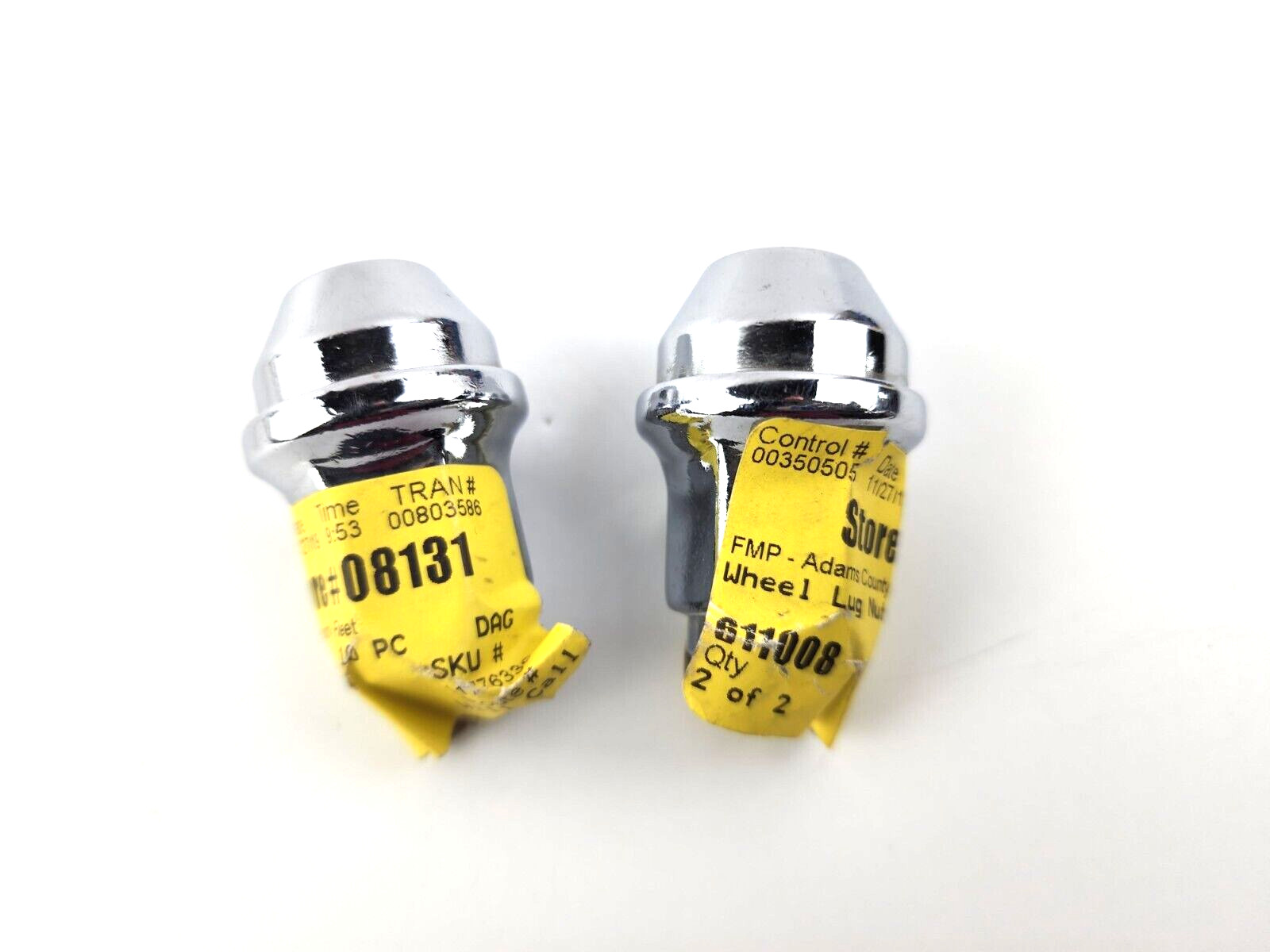 2pc Dorman 611-008 Chrome Wheel Lug Nut Front/Rear M14-1.50 21mm Head