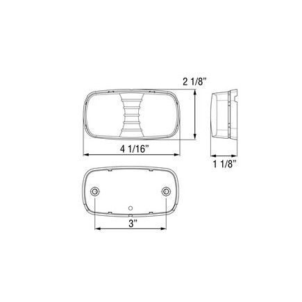 Optronics MCL46RB Red Marker/Clearance Light