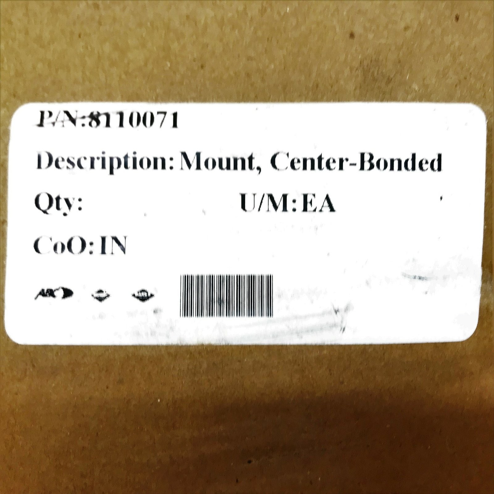 New Flyer Rubber Mount 8110071 [Lot of 4] NOS