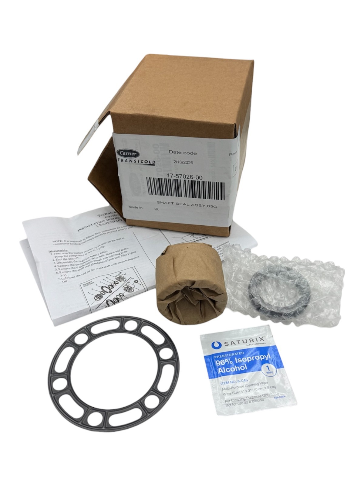 New OEM Compressor Shaft Seal 05G Carrier Transicold / 17-57026-00