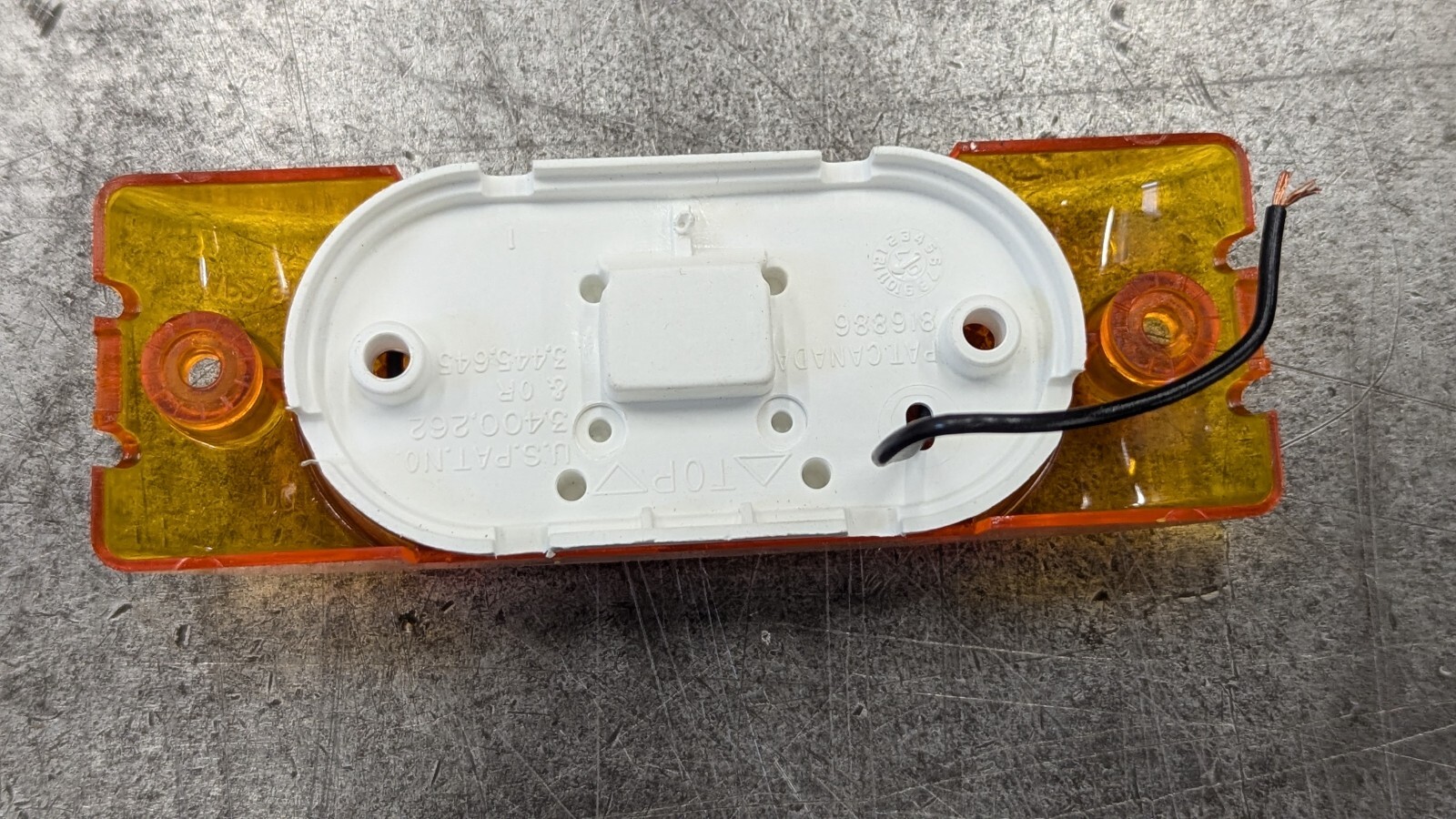 46303 GROTE Amber Yellow Reflective Marker Light Lamp Trailer Truck Side