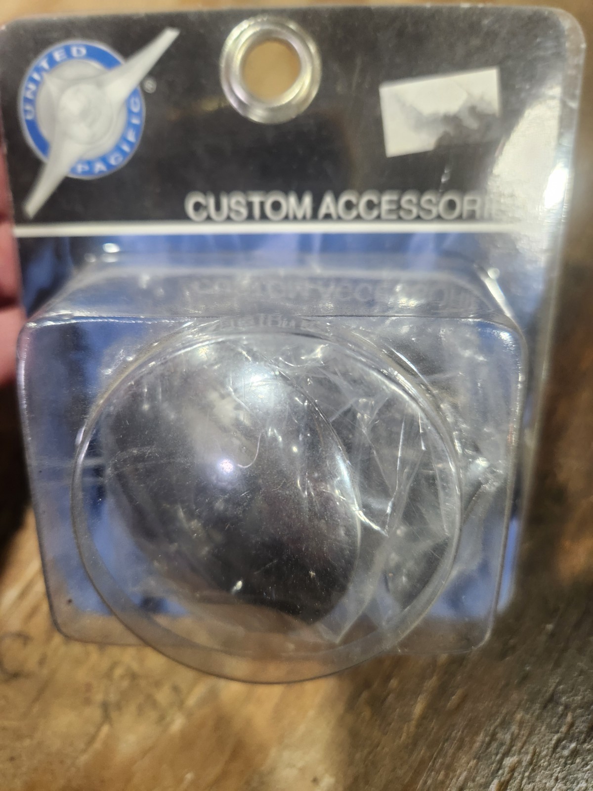 Pkg of 2** United Pacific 10441P Quarter Fender Bracket End Chrome Plug 2” OD