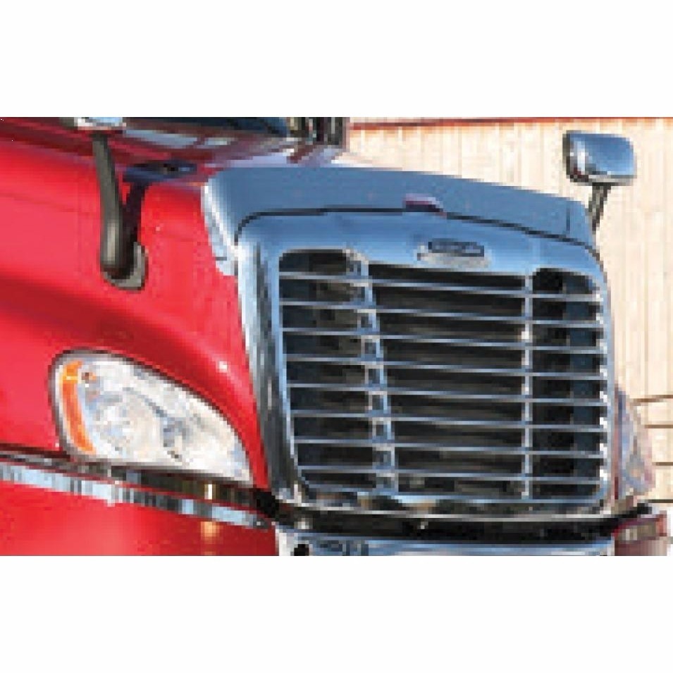 Freightliner Cascadia Stainless Steel Hoodshield Bug Deflector