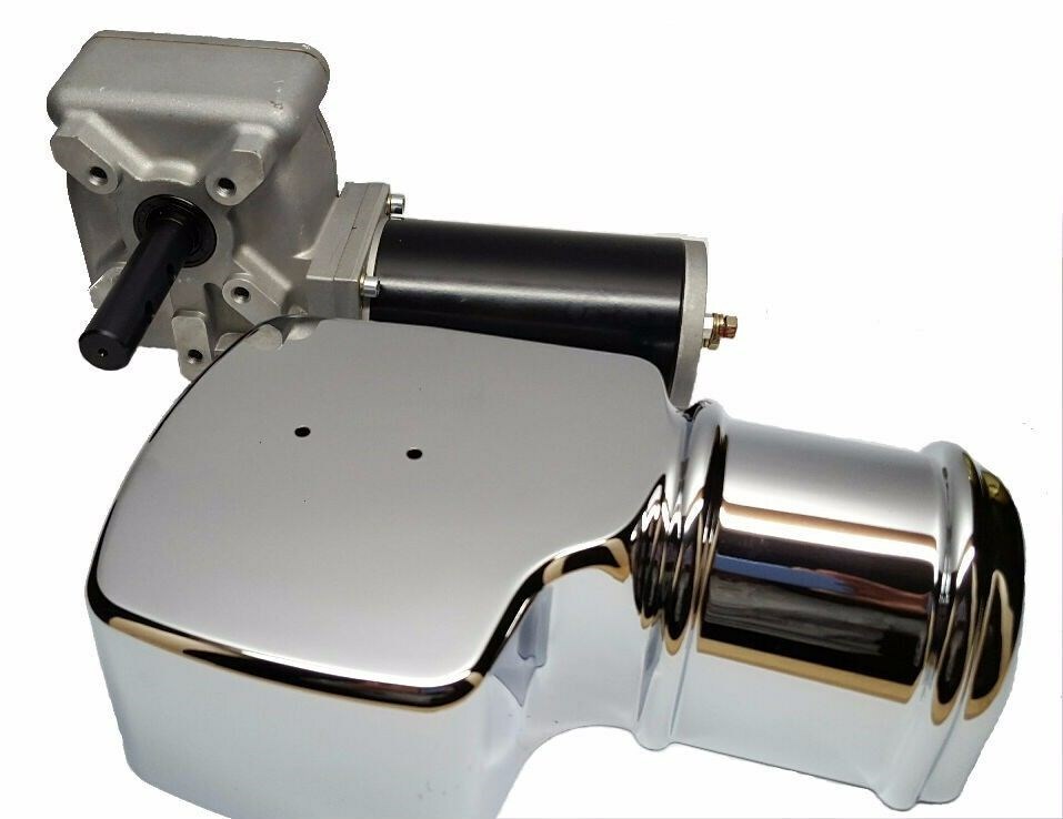 MVP Univ. 60:1 Dump Truck Roll Tarp Motor Chrome Cover 12V 600 W – 60 RPM .80 HP
