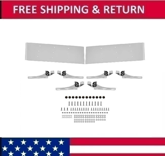 For Kenworth W900B/ W900L/W900S 84-98 13″ Drop Visor Flat Windshield Silvery