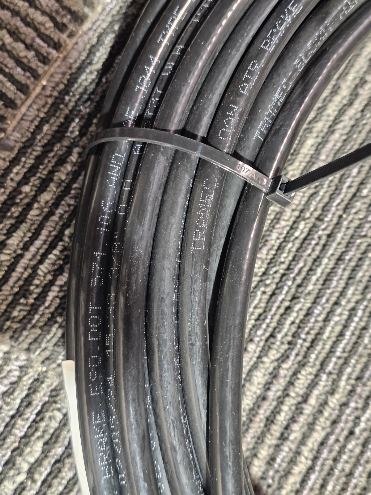 50FT Tramec Sloan Air Brake Hose 3/8″ Fixed 3/0″ OD Black