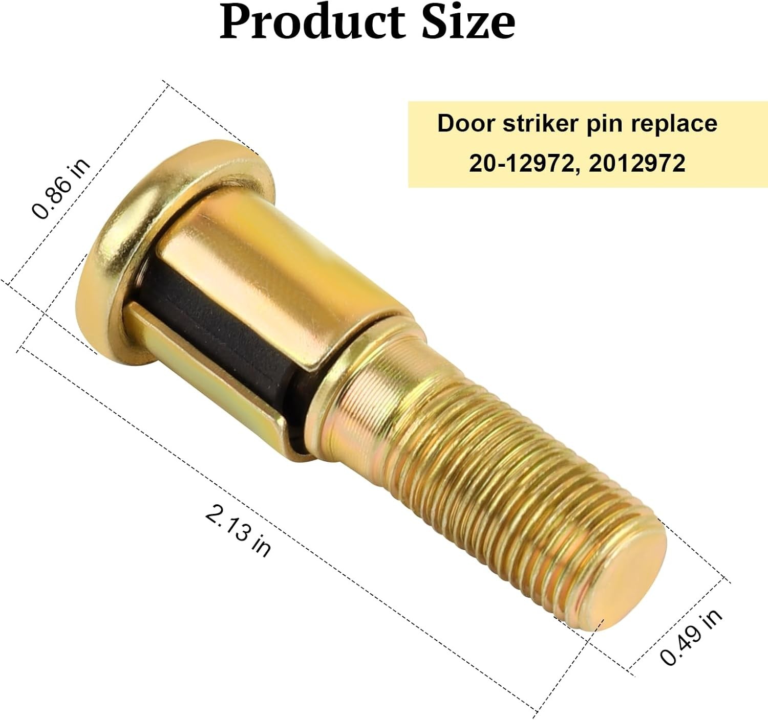 2 Pack For Peterbilt Door Striker Pin Models 330,335, 378, 379 20-12972, HLK2128