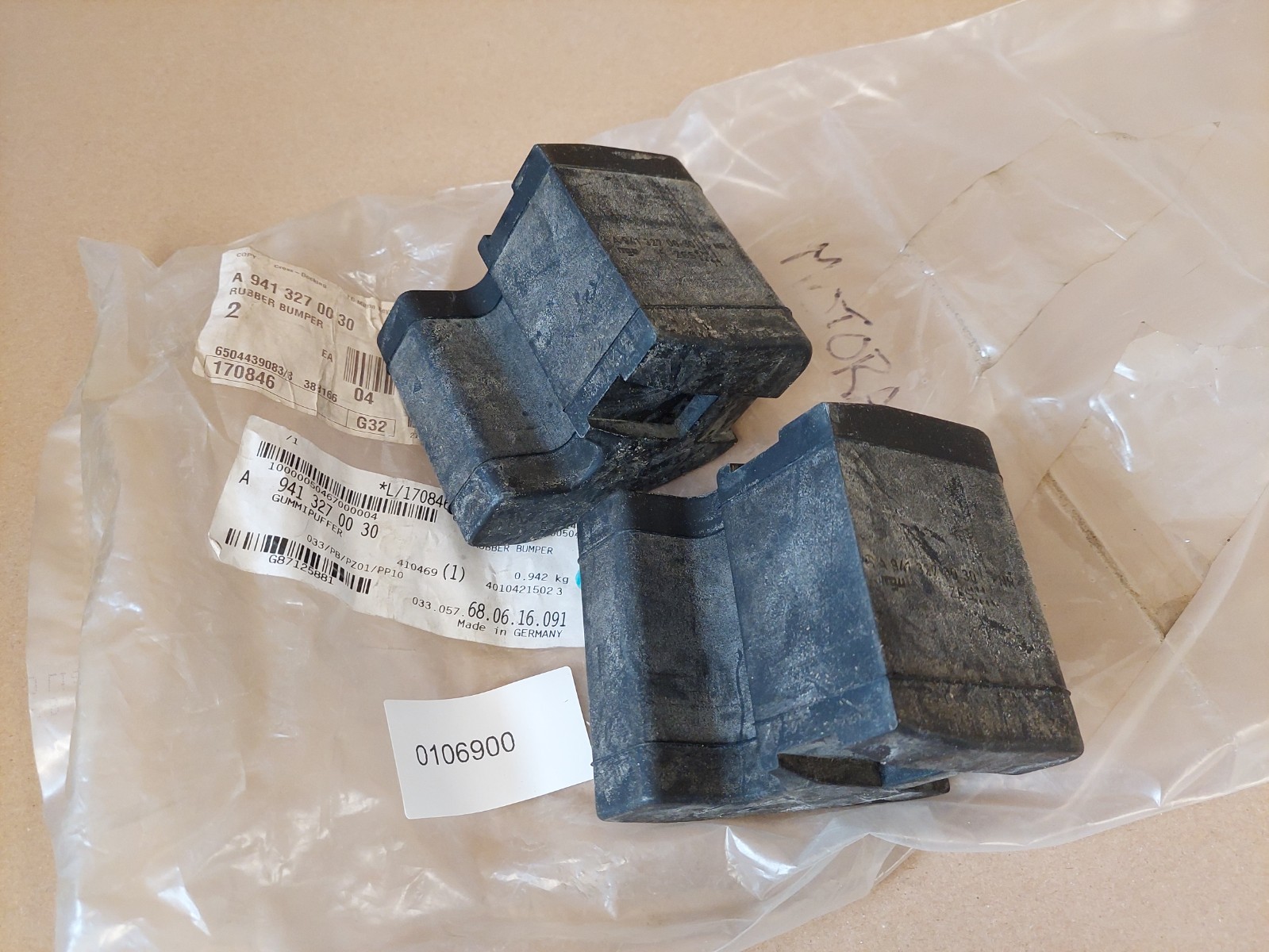 Mercedes Actros Atego Front Axle Stop Emergency Rubber Set A9413270030 Genuine