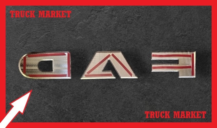 DAF XF 106 LETTER CHROME Stainless Steel 1 SET.
