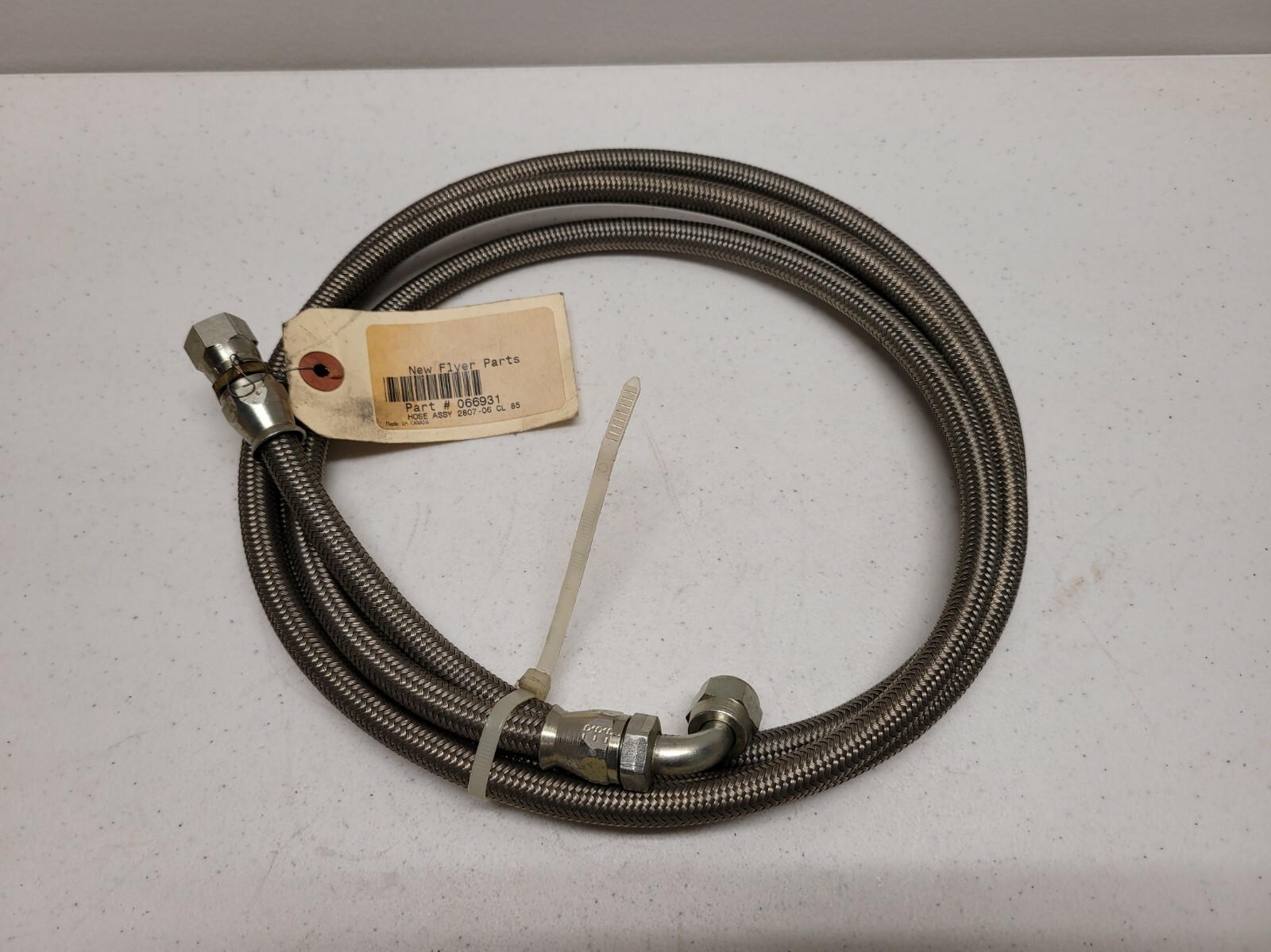 New Flyer 066931 Hose Assembly Braided Stainless Steel 2807-06