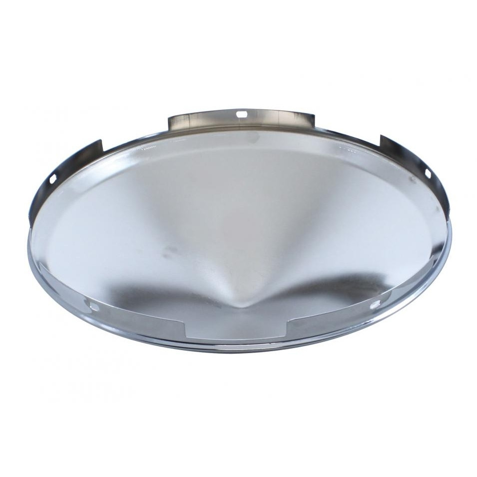 Chrome Pointed Front Hub Cap w/ 5 Notch 2 Pack