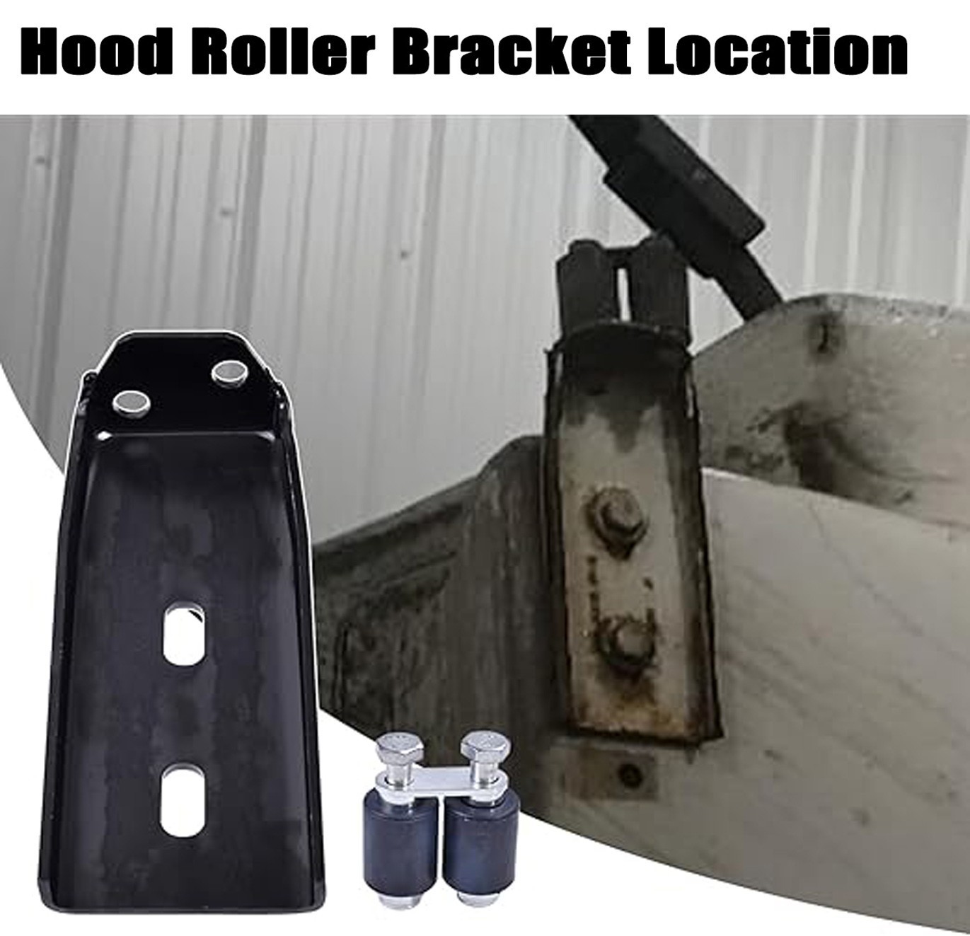 Hood Roller Bracket Kit w/Rollers & Hardware New For Peterbilt 386 L11-6109