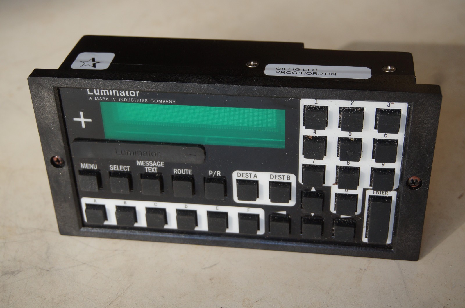 LUMINATOR Operator Dispaly Keyboard ODK, Gillig, 510496305, 1209804, 510453-305