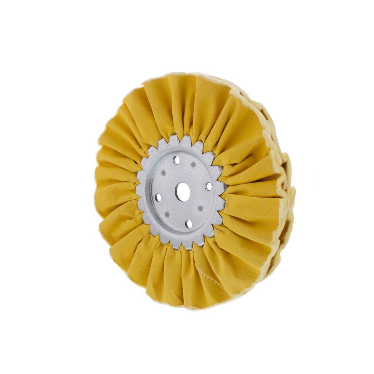 United Pacific 90021 8″ Yellow Treated Airway Buff – 5/8″ & 1/2″ Arbor – 1 Unit