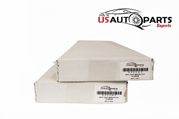 UNIVERSAL WEST COAST TRUCK STAINLESS ALUMINUM MIRROR 6″X16″ HEAVY DUTY TRUCK SET