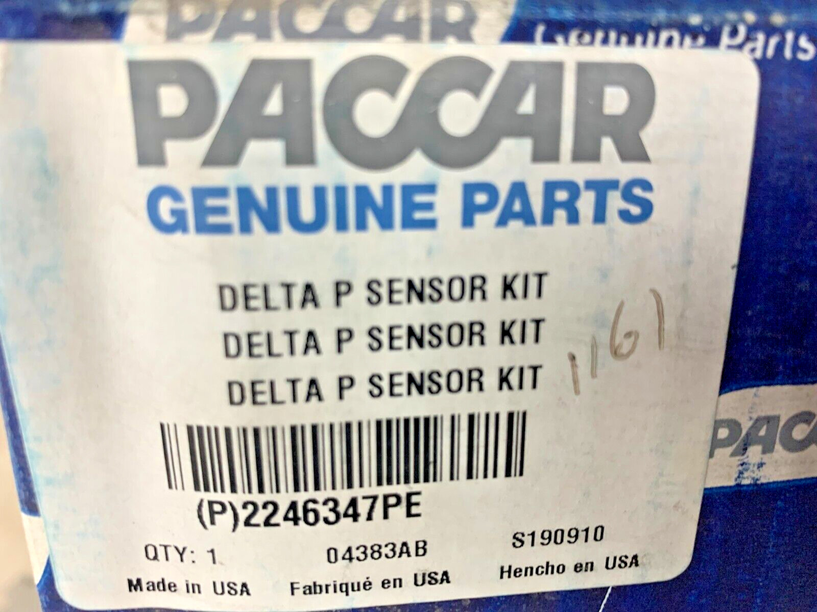 Genuine Paccar 2246347 DP Sensor Service Kit Horizontal Kenworth T680 Peterbilt